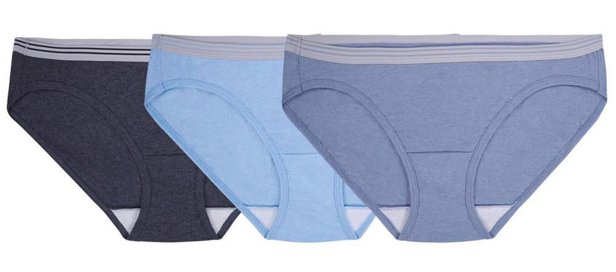 Fruit of the Loom Womens 3-Pack Assorted Cotton Panties (Assorted 8)